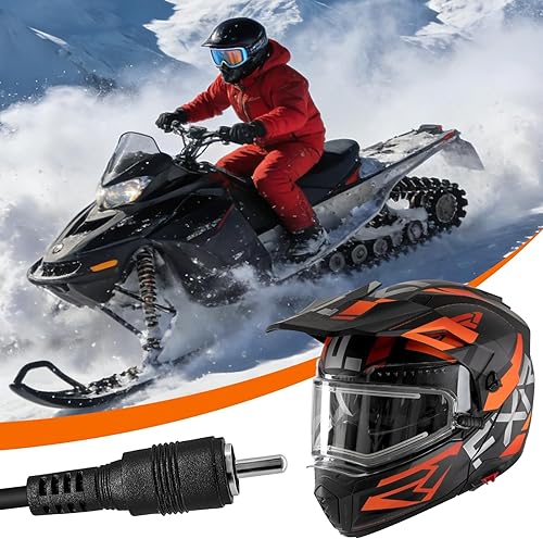 Miniatura 7 de Cable de alimentación magnético, casco de moto de nieve, cable de protección calentado para la mayoría de escudos eléctricos, casco, puerto de visera