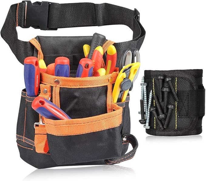 Yeria Werkzeuggürtel Set - Magnetische Werkzeugtasche Mit Armband