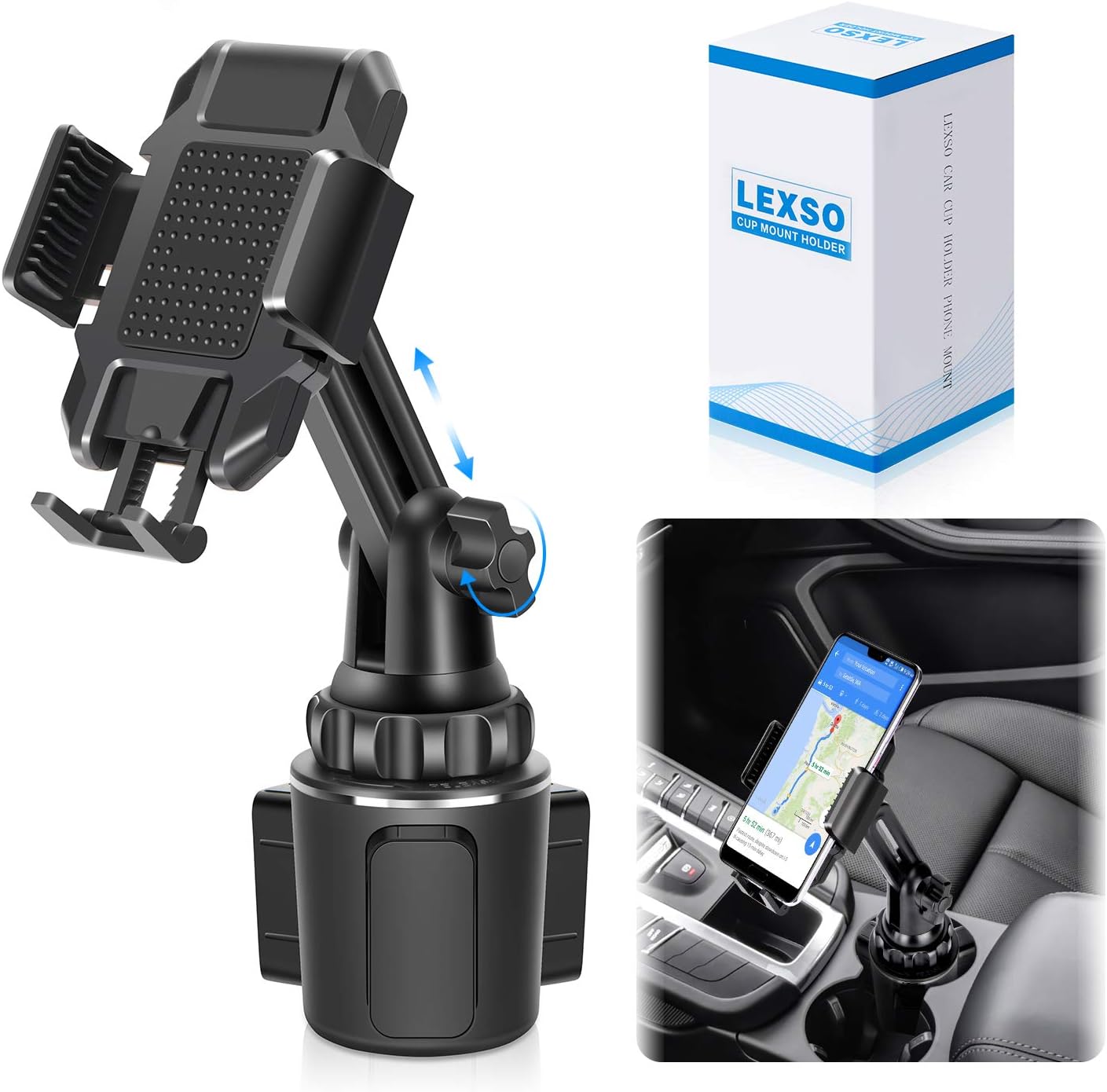 Buy Car Cup Holder Phone Mount Universal Adjustable Cell Phone Holder