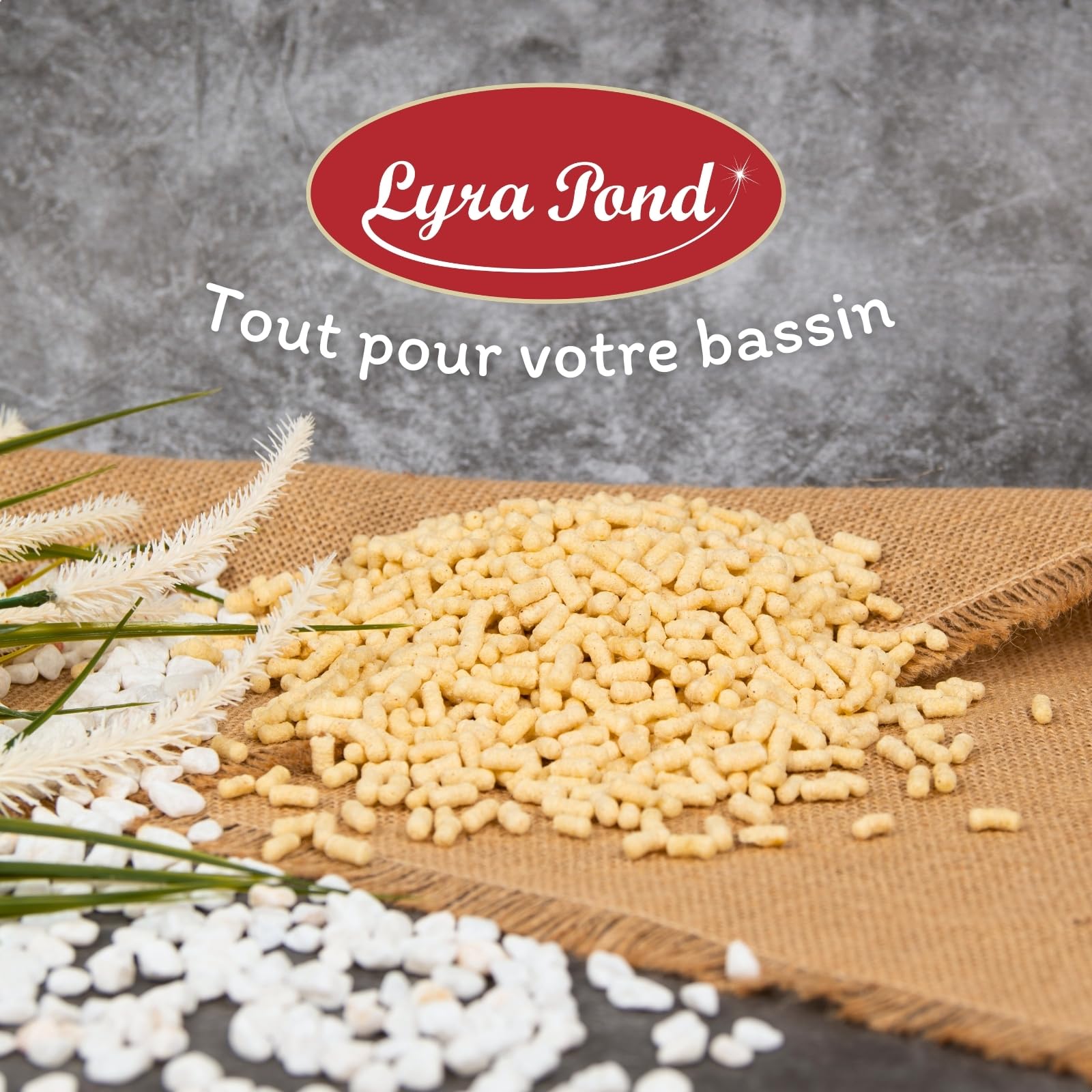 Lyra Pond® 2 x 40 L (6 kg) bâtonnets flottants pour Poissons de Bassin | Aliment flottant pour poissons de bassin | Digeste grâce au germe de blé | Composition adaptée aux poissons