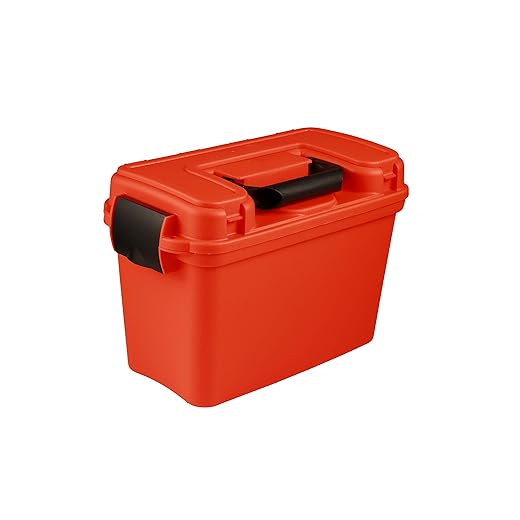 Attwood 11834-1 Boater's Box, Bright Safety Orange