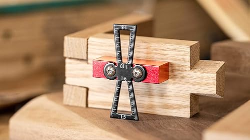 Miniatura 5 de Marcador de cola de milano - Herramienta de cola de milano de madera - Herramienta de mano para carpintería para manualidades - Guía precisa de cola