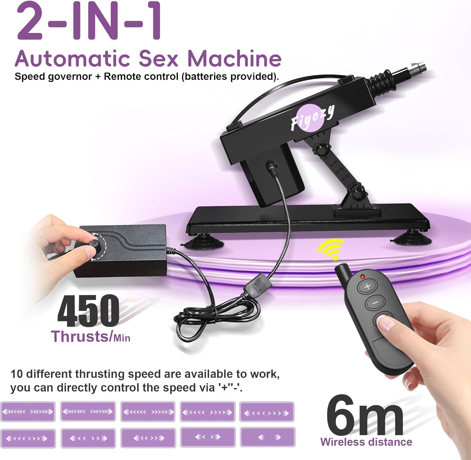 Sex Machine Dildo Machine Fucking Machine with Suction Cup Adapter,Thrusting Machine with Realistic Dildo,Love machine with Remote Control,Automatic Sex Machines with 3XLR Connector Sex Toys for Women