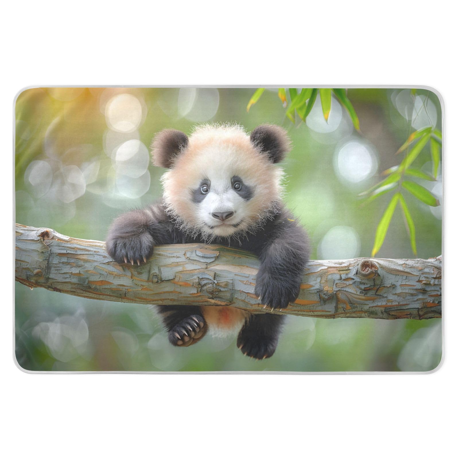 CEBUGI 34” x 52”Washable Underpads Heavy Absorbency Waterproof Incontinence Bed Pads Panda Pee Pads for Adults Kids and Baby