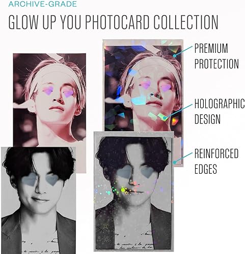 Miniatura 4 de Kit de iniciación protector de tarjetas fotográficas Kpop 4 en 1 Incluye 68 fundas para tarjetas en 3 tamaños estándar, fundas holográficas