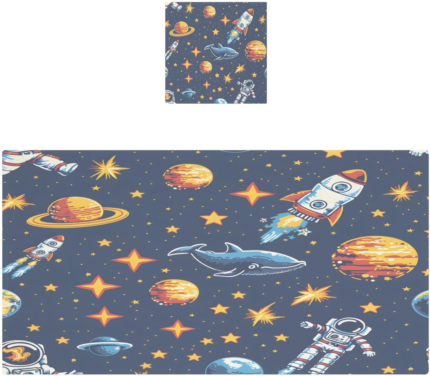 Hand Towels Premium Soft and Highly Absorbent Space Stars Seamless Pattern 2 Pcs Towels for Bathroom Set 100% Cotton Decorative Face Towels