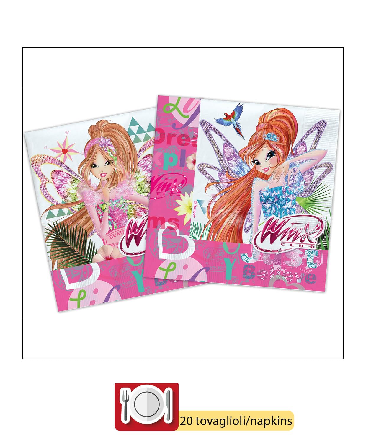 Ciao - Assiettes En Papier Winx Tynix ( 23 Cm), 8 Pièces 22