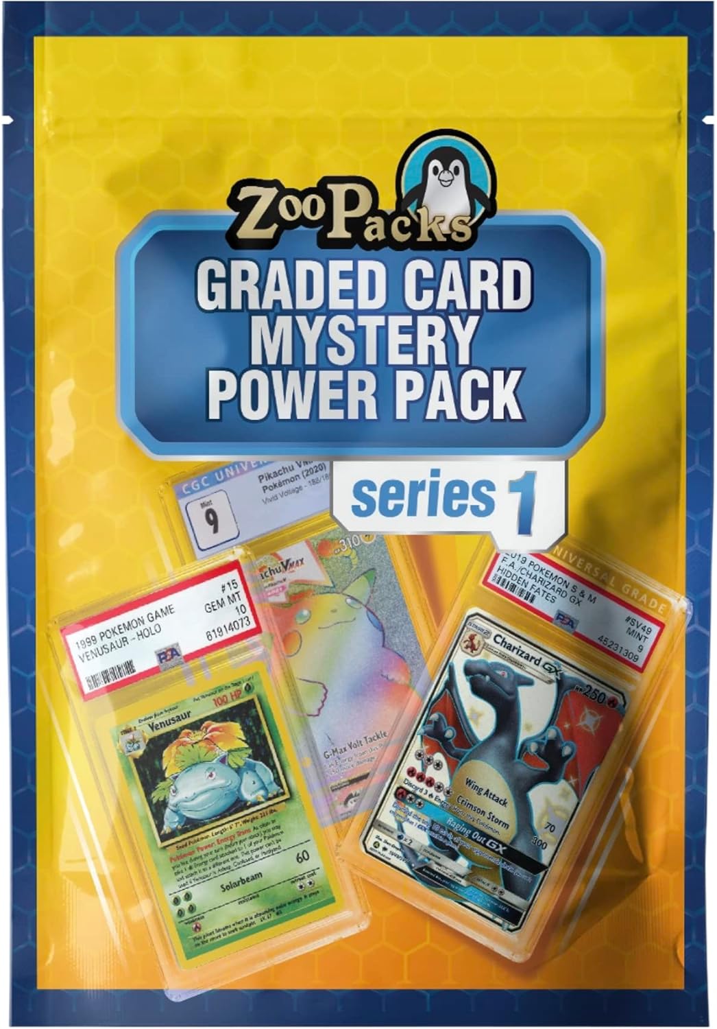 Zoo Packs Pokemon Graded Card Mystery Power Pack Amazon Exclusive 1 PSA Or CGC Graded Card
