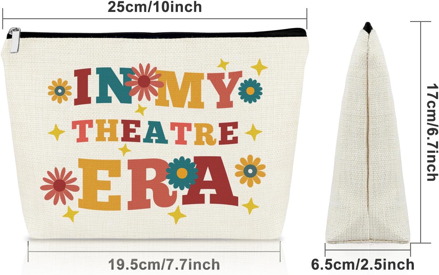 Theater makeup bag Theatre Drama Gift for Women Theaters Lovers Gift for daughter sister bestie cosmetic bag Appreciation Gifts for Dramatist Birthday Christmas Gifts toiletry pouch - Image 2