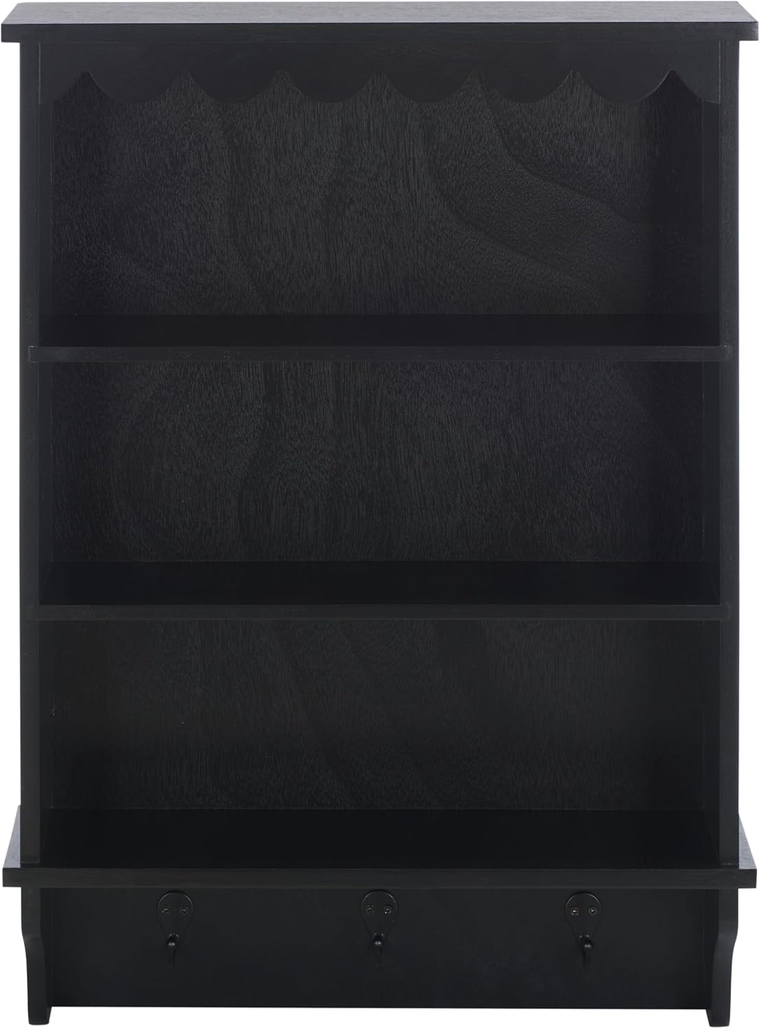 SAFAVIEH Home Collection Haven Matte Black 3-Hook 3-Shelf Wall Mounted Rack (Fully Assembled)