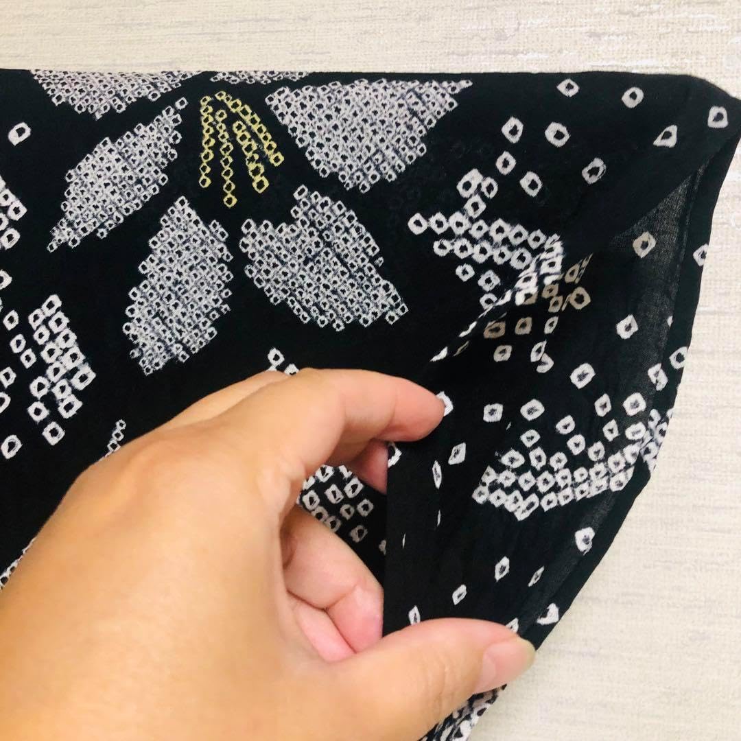 トールサイズ有松鳴海絞 浴衣 単衣 裄丈68 身丈174 夏物 本場有松