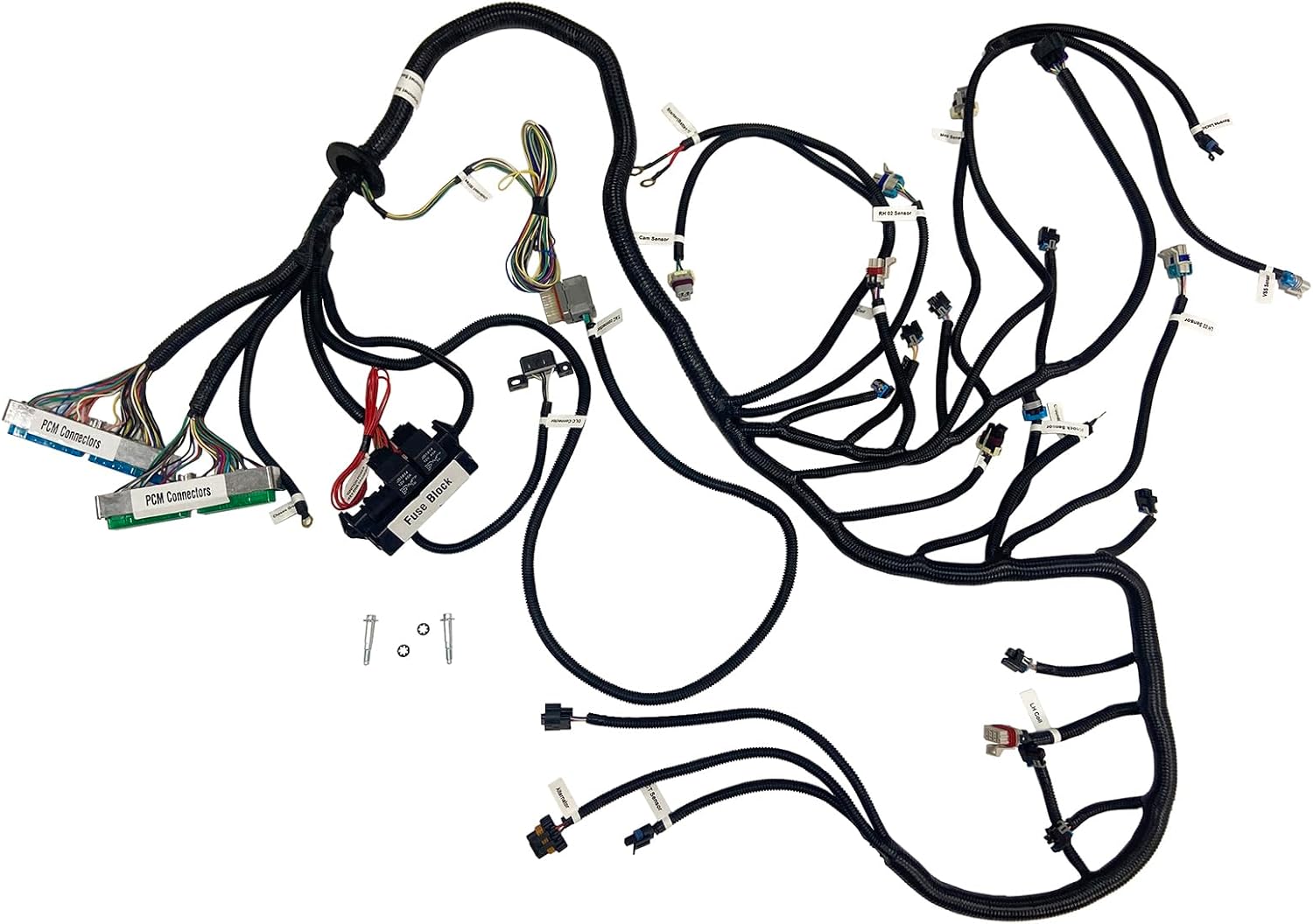 Cheriezing T56 DBW Standalone Wiring Harness 2003-2007 Drive by Wire LS1 Engines 4.8 5.3 6.0L Green/Blue PCM & Multec/Delphi Fuel Injector
