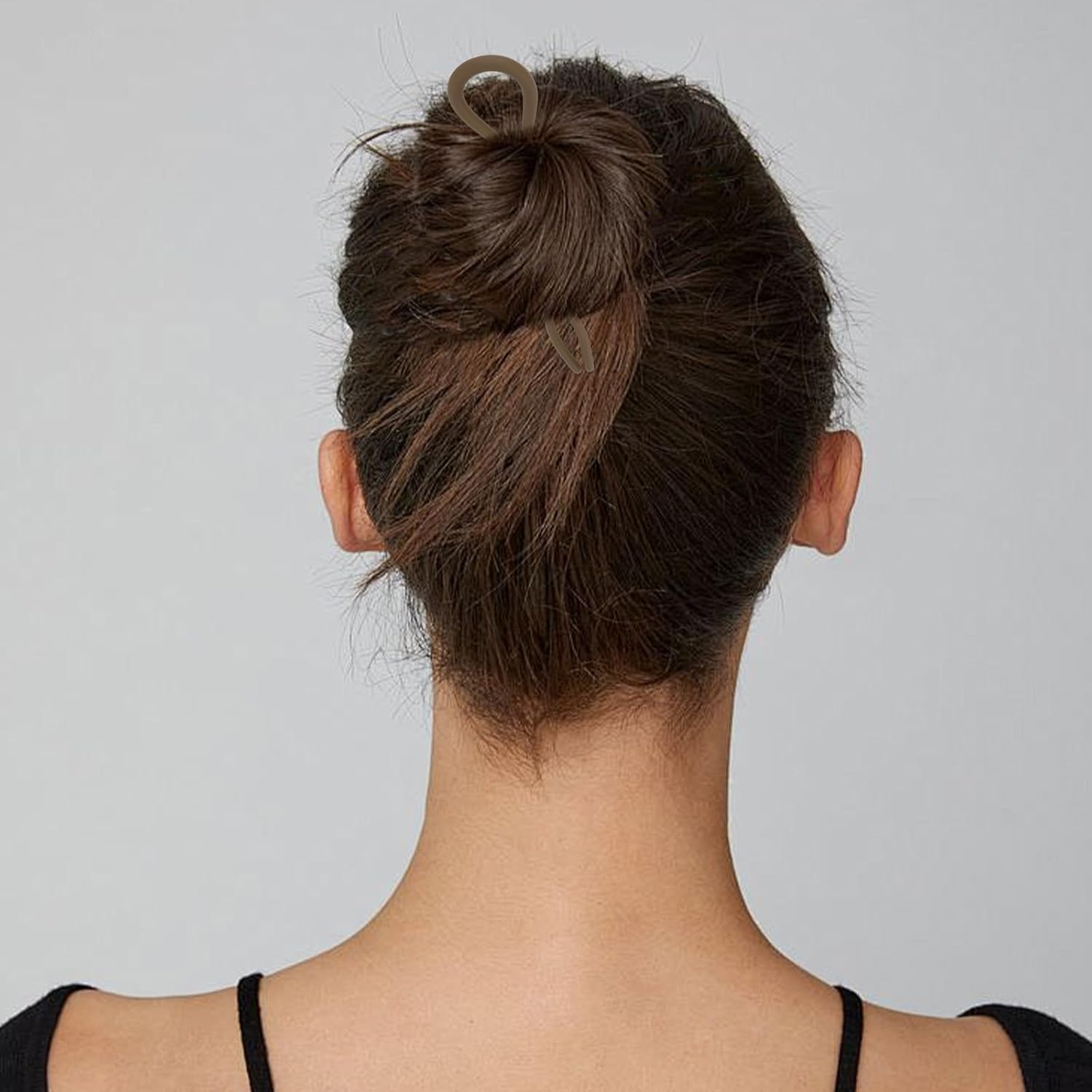 ANBALA French Hair Pins U-Shaped Wavy Design, Matte Finish Plastic Updo Pins for Women, French Twist Bun Clips for Fine/Thick Hair, 6 Pack - Image 4