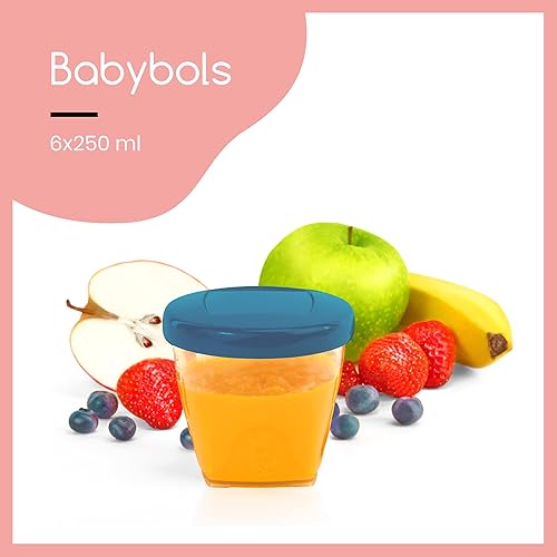 Miniatura 6 de Babymoov Paquete de almacenamiento y fabricante de alimentos para bebés - Duo Meal Station XL 6 en 1 licuadora de vapor + 6 tarros de vidrio para