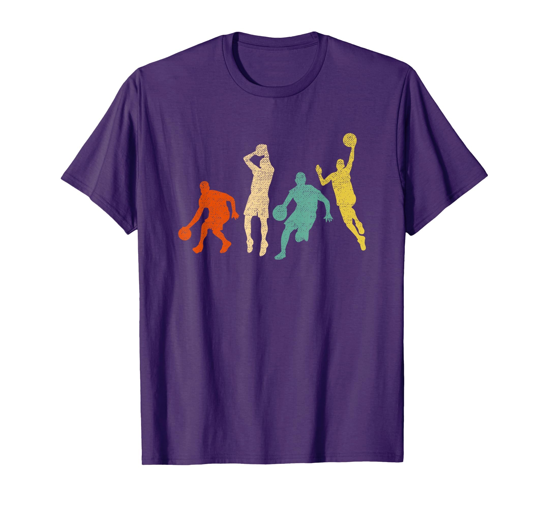 Vintage Basketball Ball Graphic Design Basketball Fan Player T-Shirt