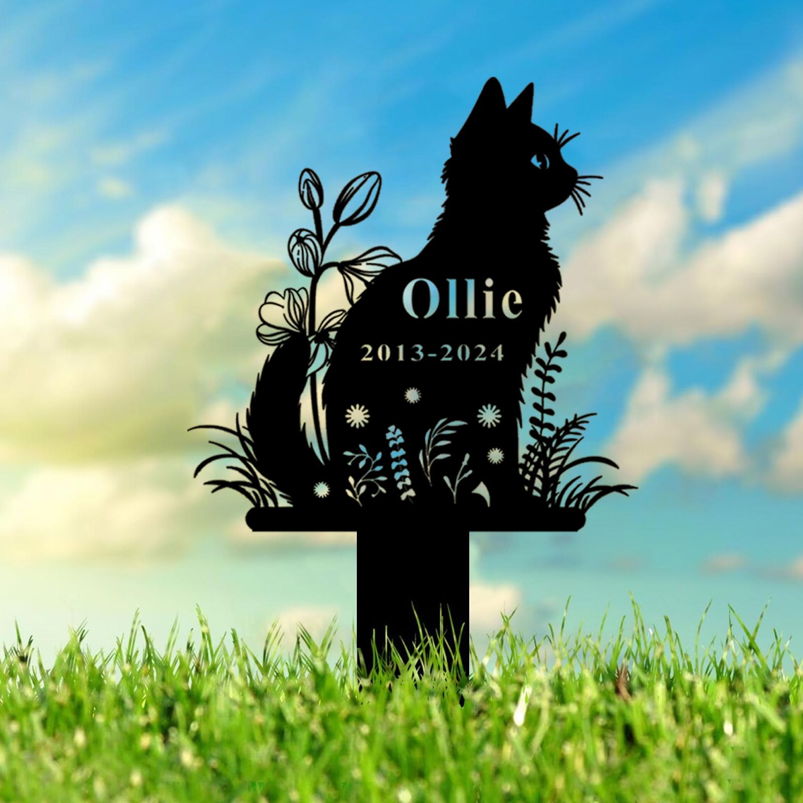 CCZUIML Pet Memorial Graves Markers for Dogs Cats,Dog Grave Markers Outdoor,Pet Tombstone,Gifts Graveyard Remembrance Graveside Burial Stake for Pet Owner