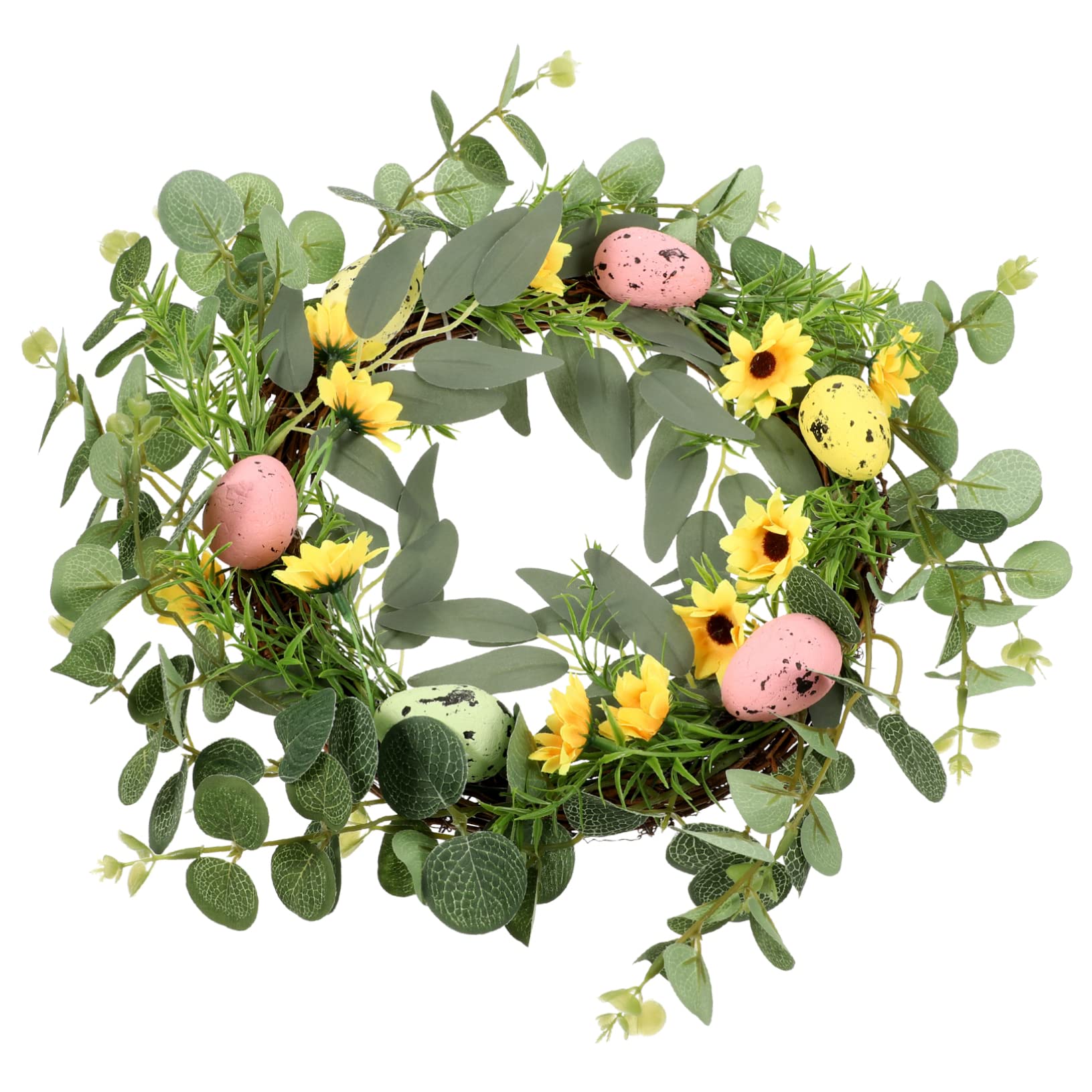 ABOOFAN 3 Pz ghirlanda pasquale easter egg pasquale ghirlande della porta d'ingresso di eucalipto fattoria arredamento ornamento ornamenti pasquali forniture pasquali