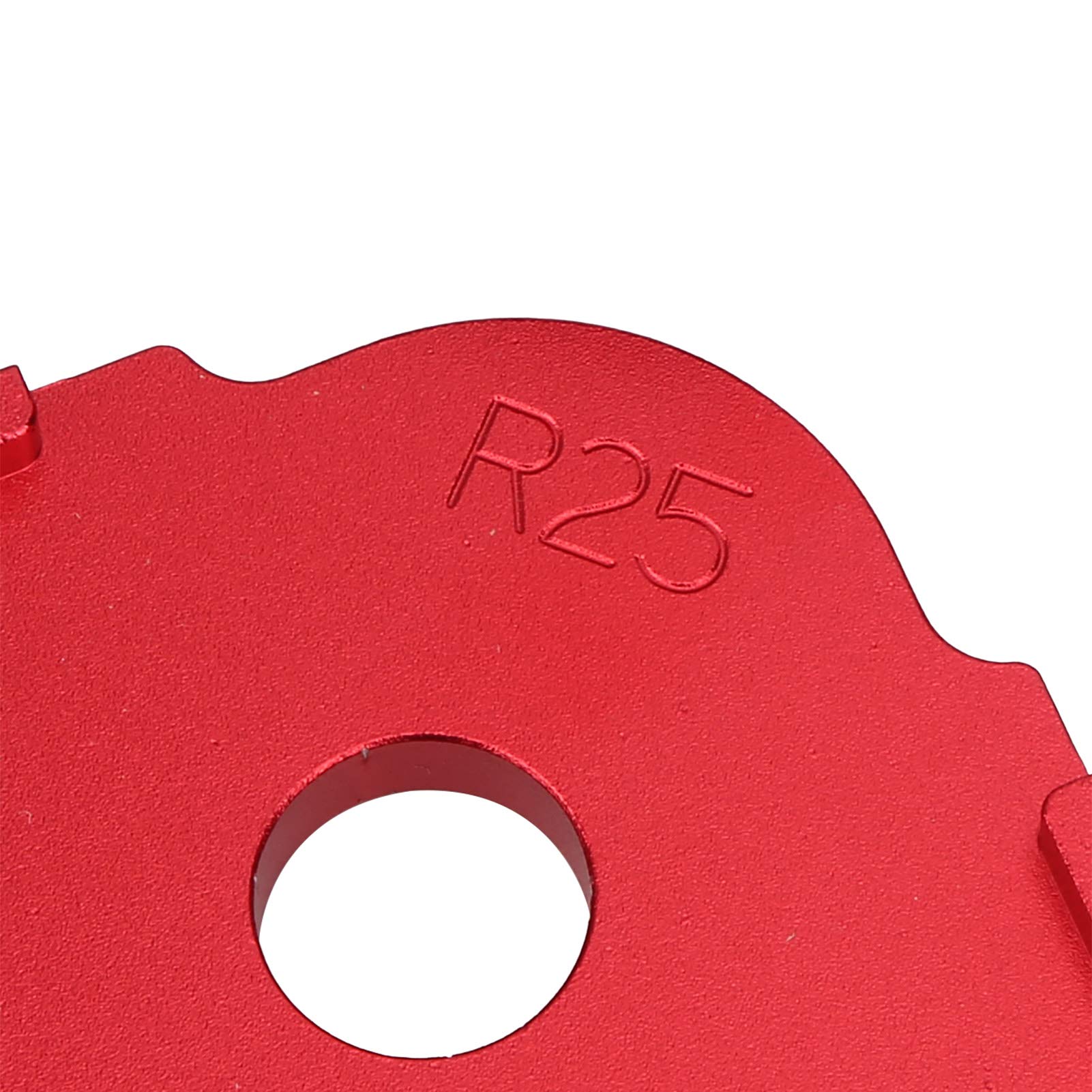 3-teilige Eckradius-Schnelllehre, Holzbearbeitungs-Halbkreis-Positionierungsschablone, Trimmwerkzeug aus Aluminiumlegierung mit 3 verschiedenen Spezifikationen, einfach zu
