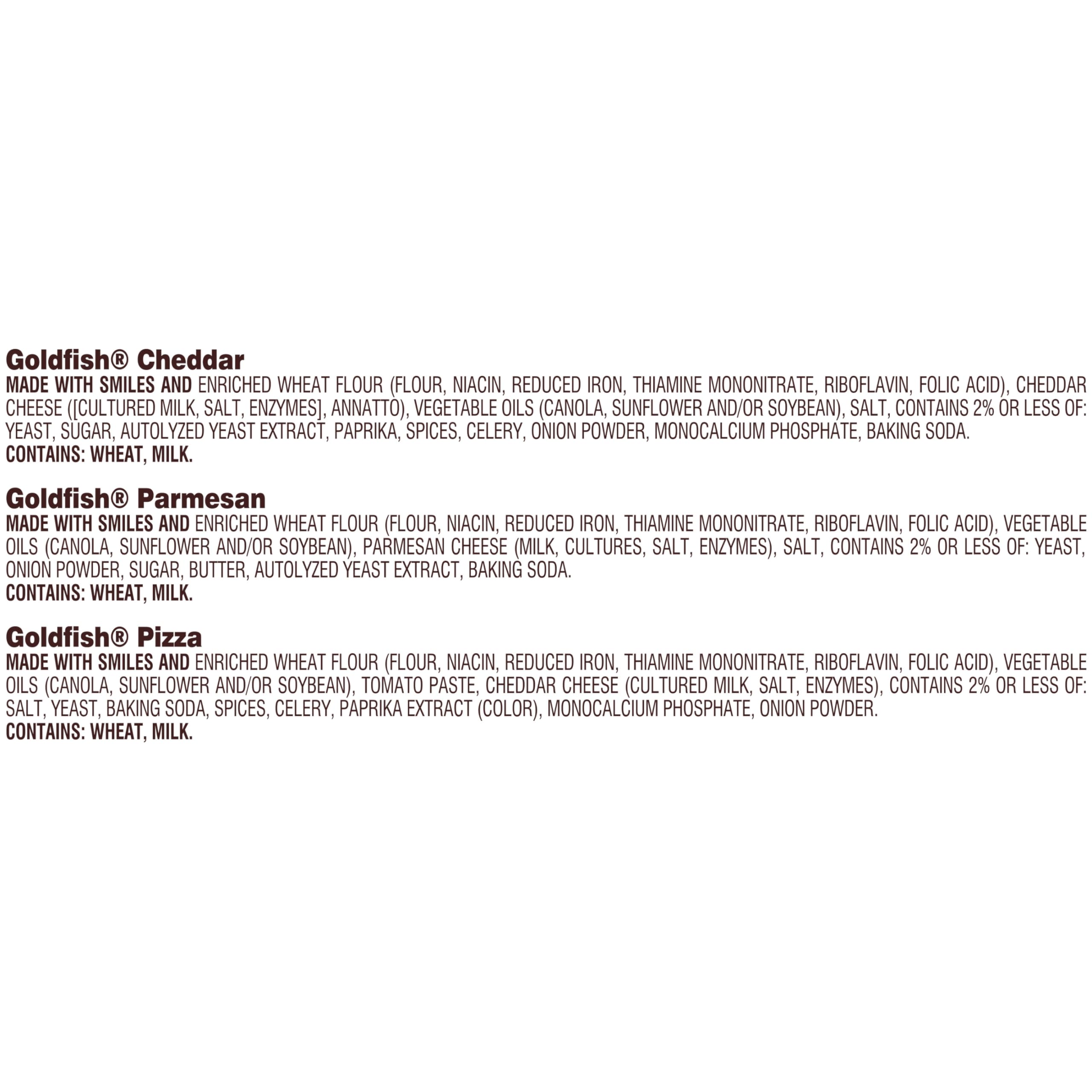 Goldfish Crackers Big Smiles Variety Pack with Cheddar, Colors, and Pretzels, Snack Packs, 30 Ct