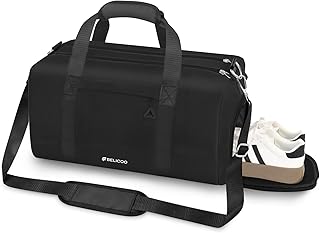 Sport Duffel Bag, Sport Gym Bag, Black, Modern