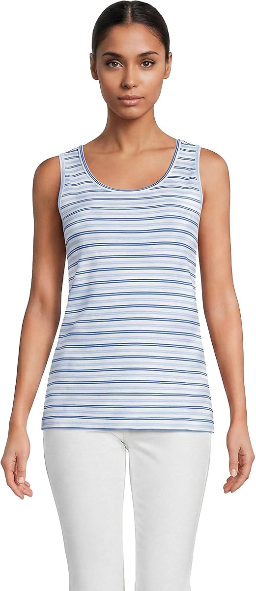 Camiseta sin mangas de algodón para mujer