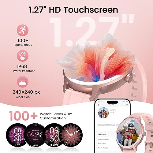 Miniatura 2 de Smart Watch for Android iOS Phones with Bluetooth Call & AI Voice, Fitness Tracker with Heart Rate, SpO2, Sleep & Activity Tracking, IP68 Waterproof