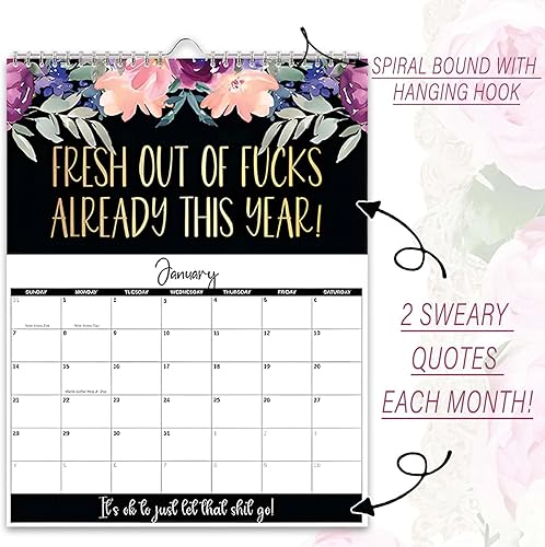 Miniatura 3 de Calendario 2024 para mujeres cansadas, calendario de pared para mujeres cansadas, calendario de pared divertido, calendario divertido para la