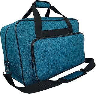 XuQiZZpp Bolsa de almacenamiento para máquina de coser con bolsillos y asas, funda de transporte para máquina de coser para viajes, Blue, 48*1*35CM