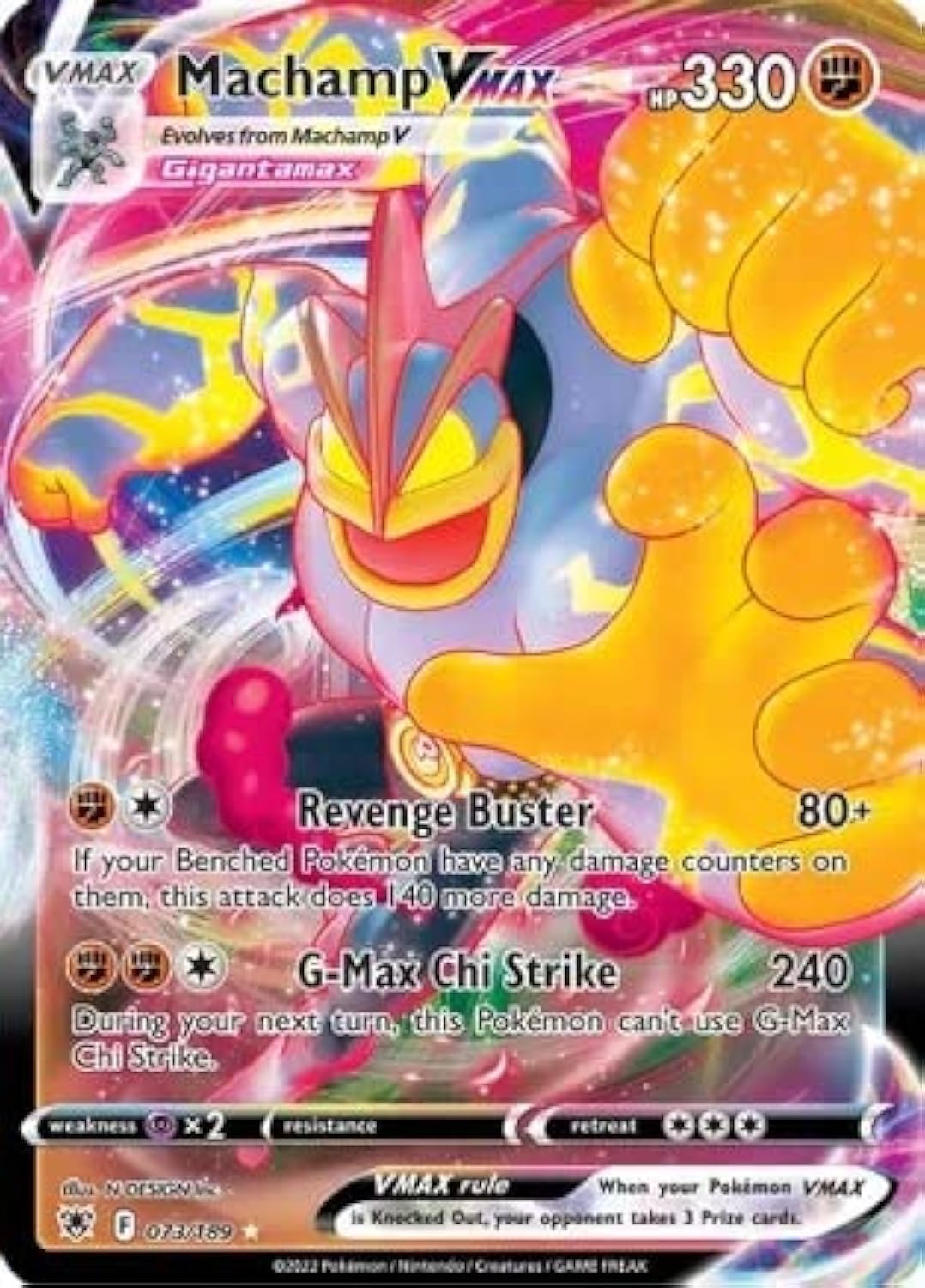 Machamp VMAX - 073/189 - Ultra Rare - Sword & Shield - Astral Radiance