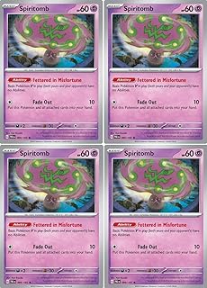 Spiritomb 089/193 - Paldea Evolved - Pokemon Card Lot - x4 Playset