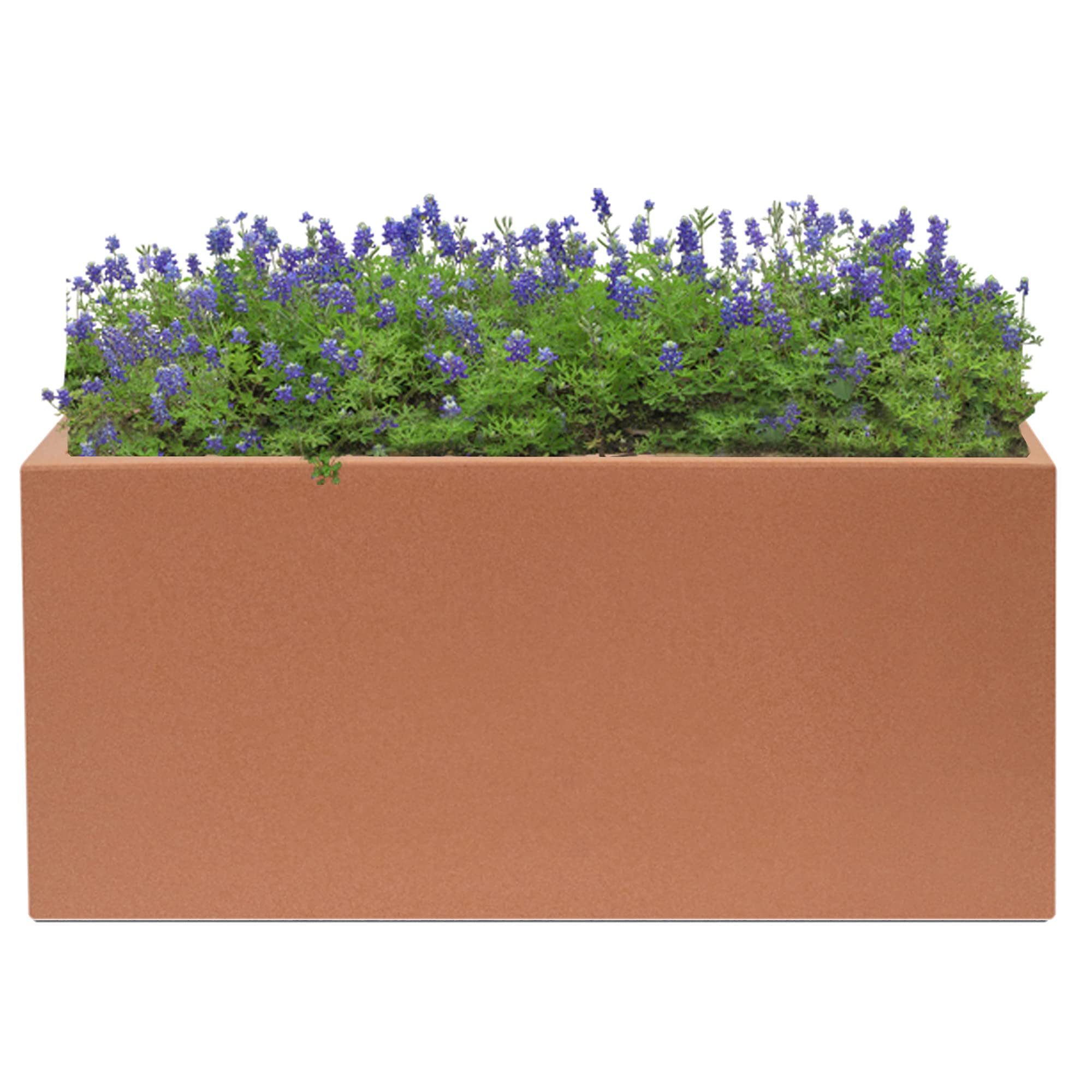 Wellhome Top garden RODRI Vaso in Polietilene a rotolo, colore terracotta, 60 x 20 x 20 cm
