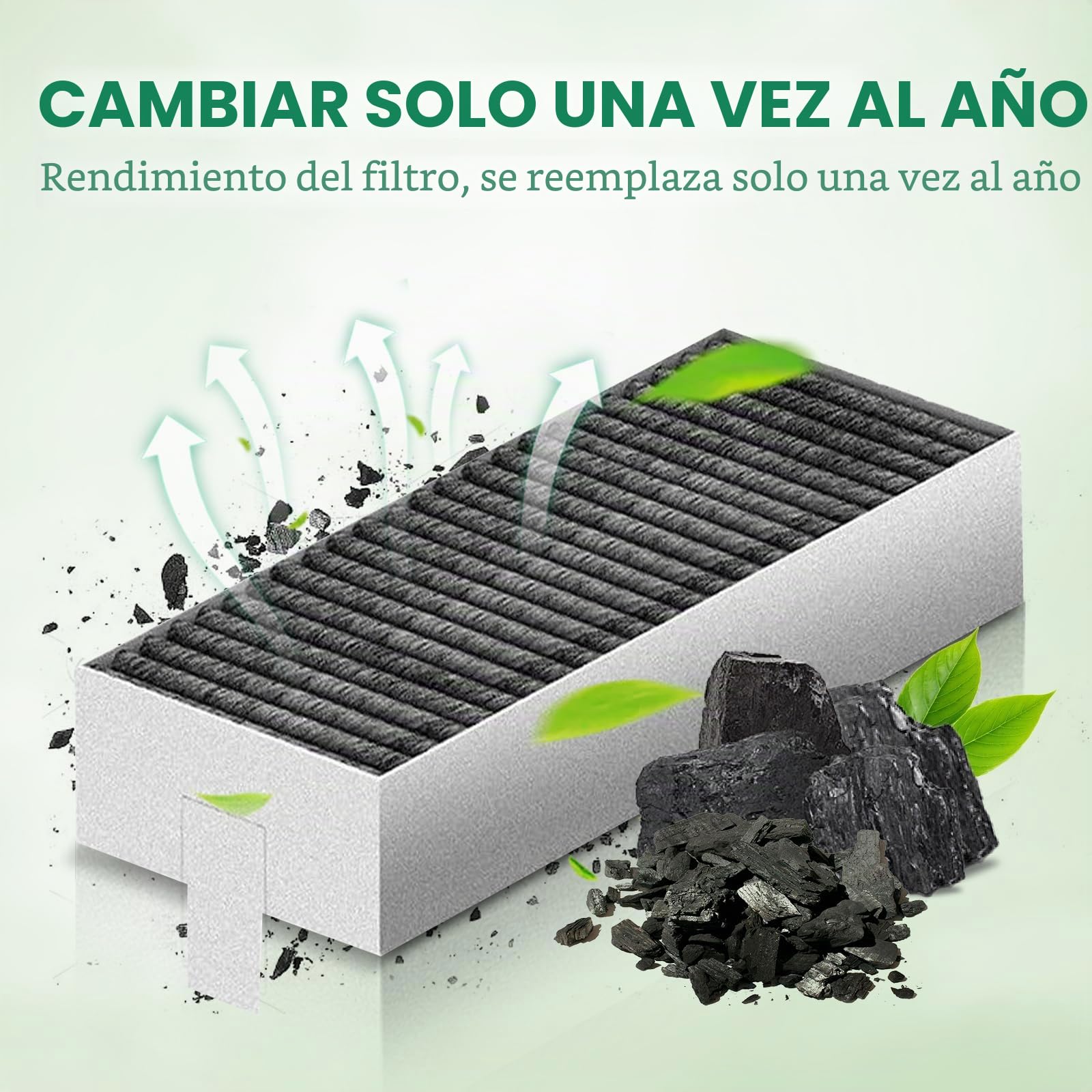 8 piezas de filtros de carbón activo para Bosch HEZ9VRUD0 17004811 / Siemens HZ9VRCR0 / Neff Z821VR0 / Gaggenau CA282111 / Constructa CZ9VRCR0 para filtro de campana extractora de recirculación