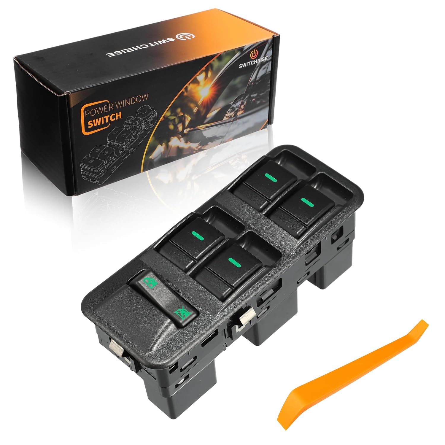 Power Window Switch for Land Rover LR3 Window Control Switch for Land Rover for Range Rover Sport with Tool YUD501570PVJ Front Left Driver Side 1 Set