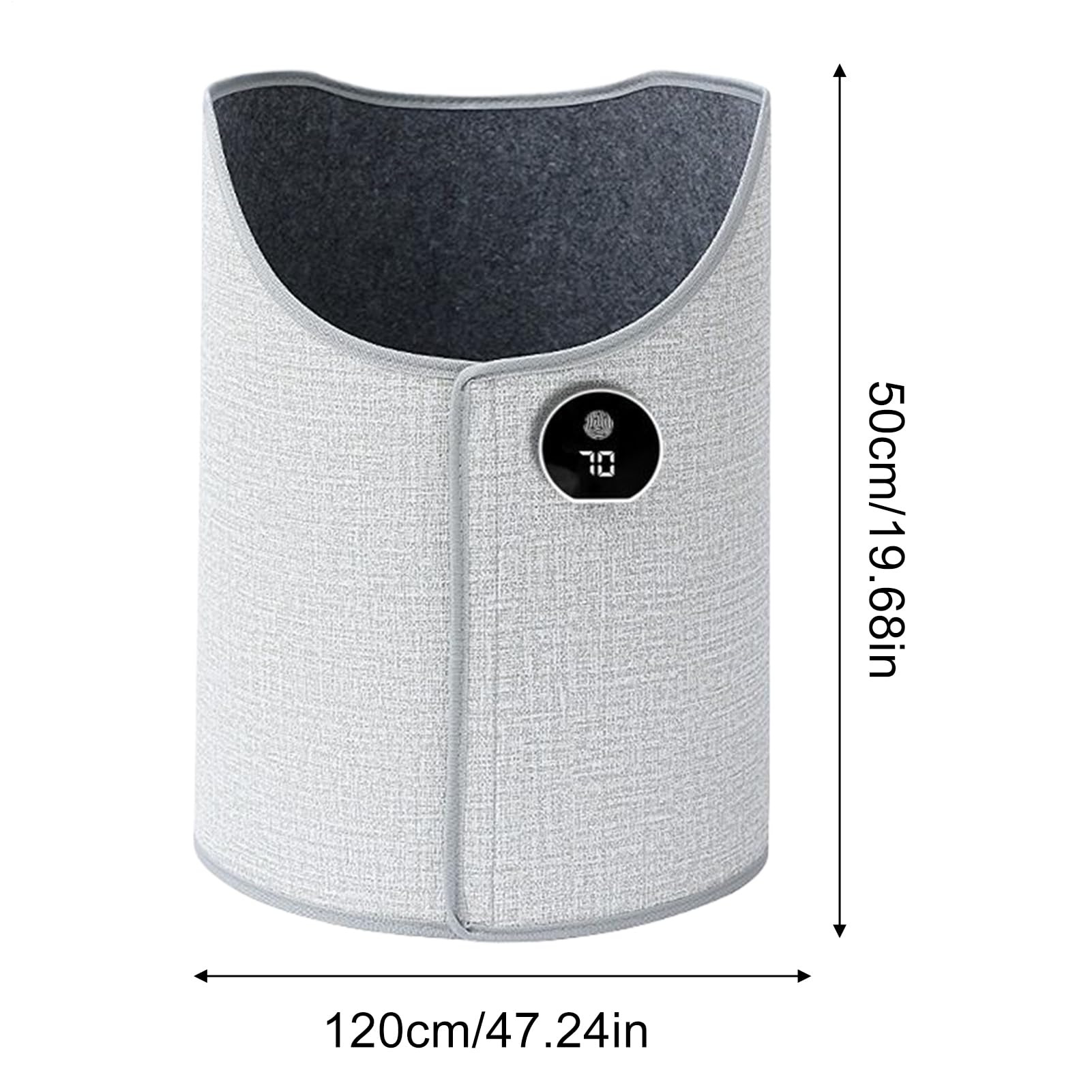 Calentador de piernas ajustable de 5 niveles para debajo del escritorio, manta portátil plegable para oficina, habitación, hogar, dormitorio, tienda de campaña, camping, interior