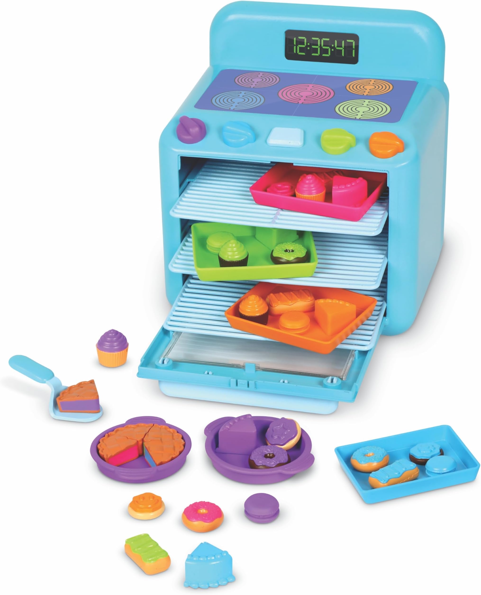 Sorting Sweets Mini Oven, Play Food, Kids Kitchen Playset, Pretend Play Toys, Mini Food, Sorting Toys, Montessori Cooking Set for Toddlers