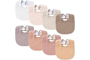 Konssy Muslin Baby Bibs: Super Absorbent and Stylish for Your Little One
