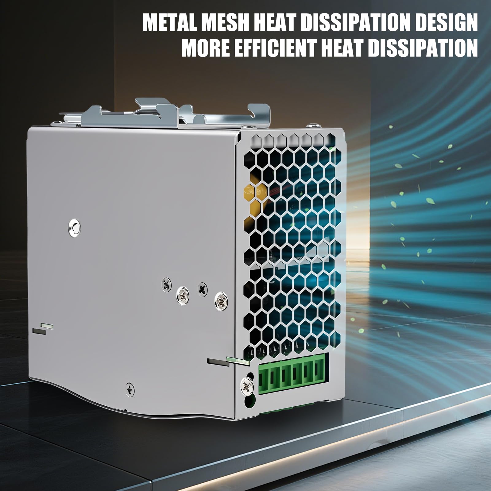 Alimentación de DIN Rail 240W DIN Rail Power Supply Entrada AC 100-240V 2,6A Salida DC 24V 10A Fuente de Alimentación Industrial para Cajas distribución,Instrumentos,Equipos comunicación SDR-240-24