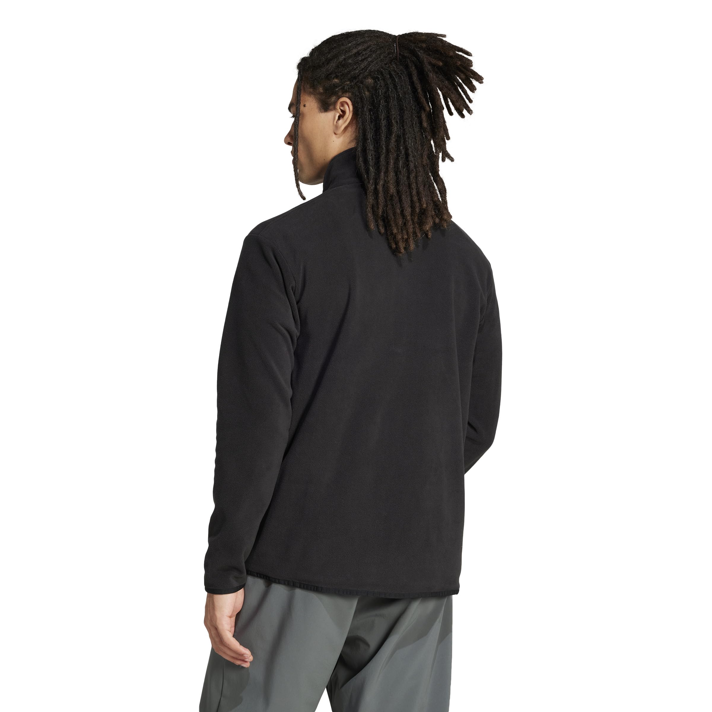 adidas Terrex Multi Essentials polarowa kurtka turystyczna z zamkiem błyskawicznym na całej długości Mężczyźni Terrex Multi Essentials Full-zip Fleece Hiking Jacket