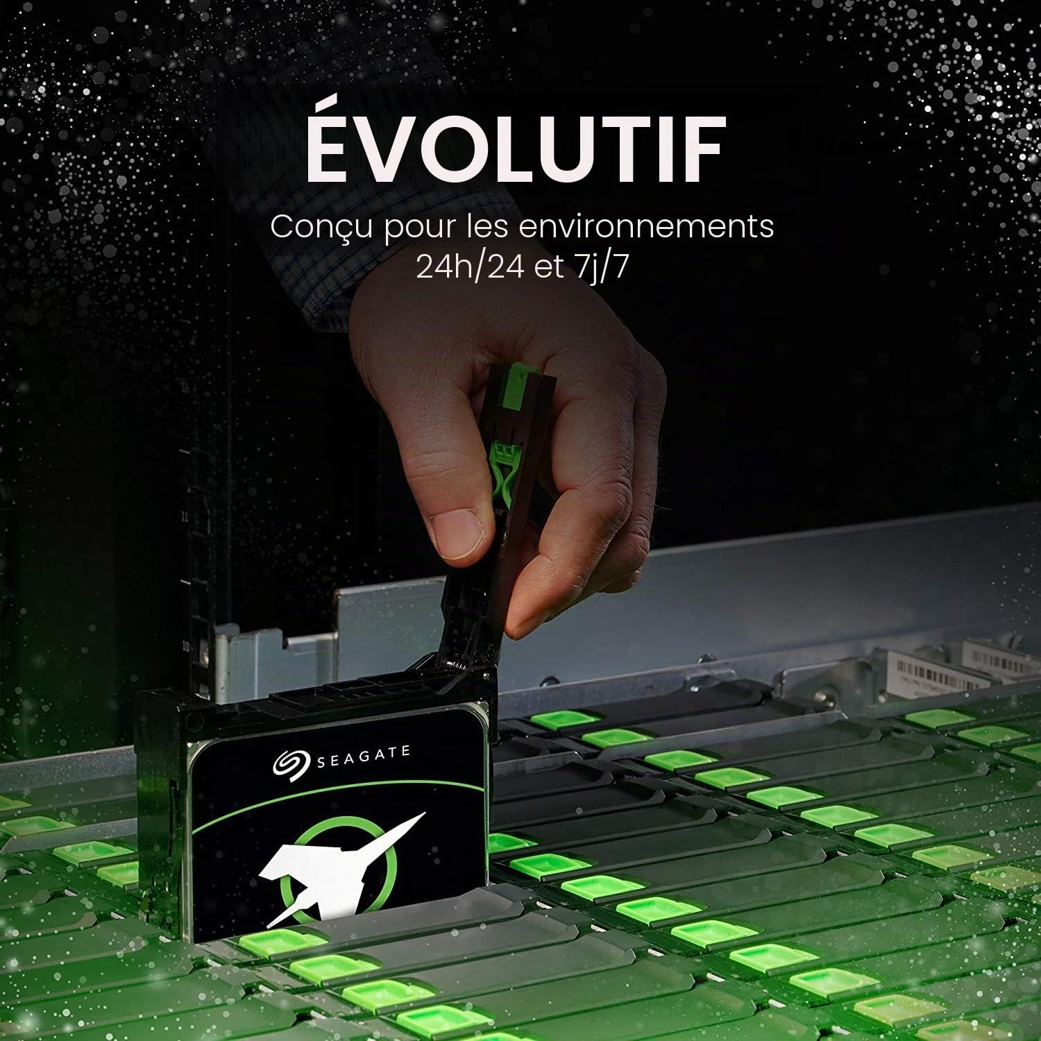 SEAGATE Exos X16 ST16000NM001G - Disque Dur - 16 to - Interne - SATA 6Gb/s - 7200 Tours/Min - mémoire Tampon : 256 Mo
