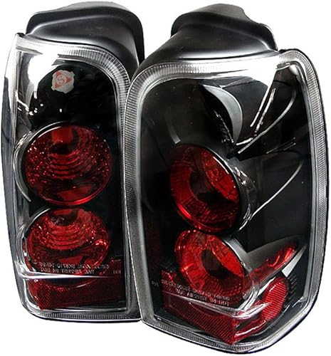 VIPMOTOZ Altezza Euro Style Lámpara De Luz Trasera Para 1996-2002 Toyota 4Runner - Carcasa Negra, Lado Del Conductor Y Del Pasajero