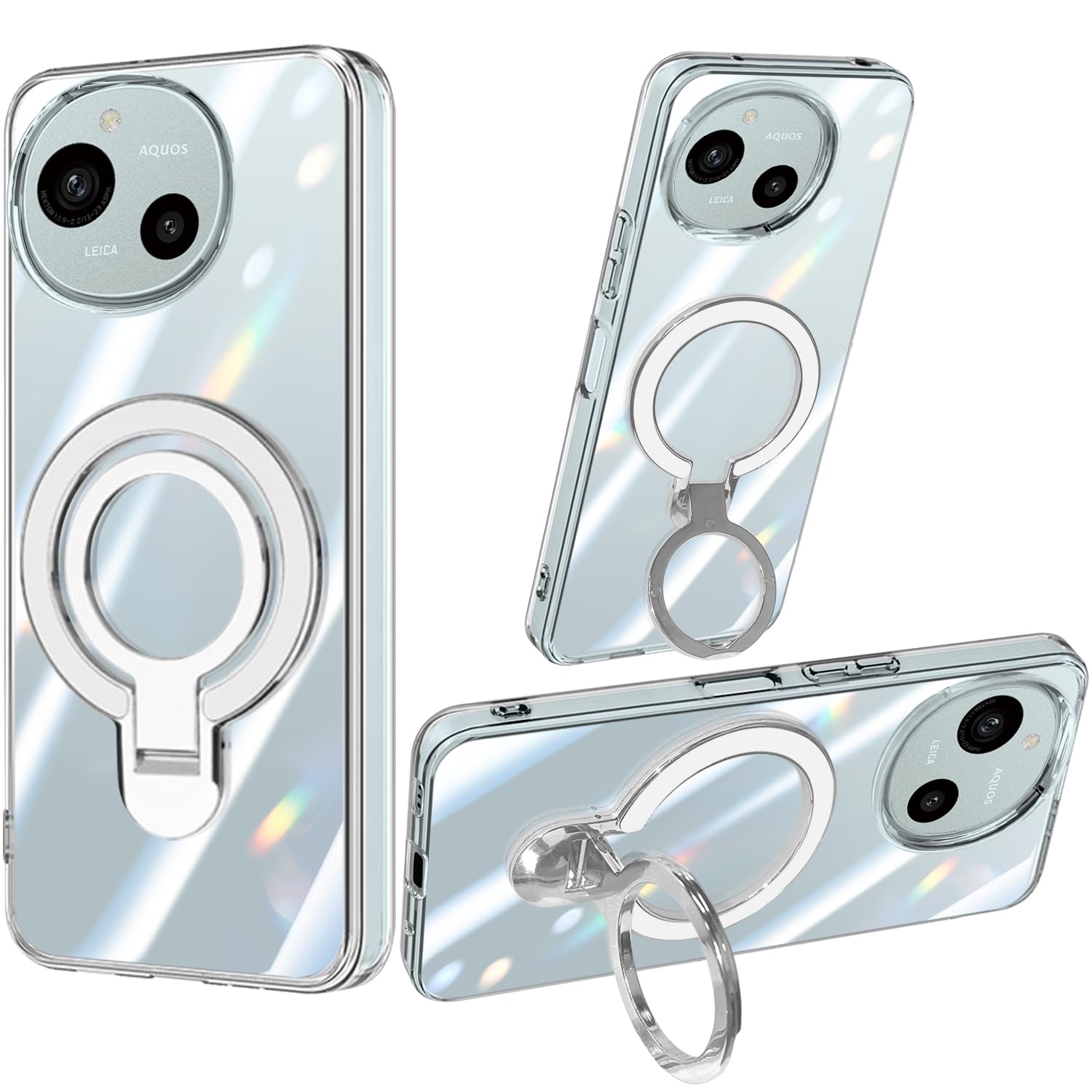 Amazon.co.jp: AQUOS R10/AQUOS R9 ケース クリア リング付き