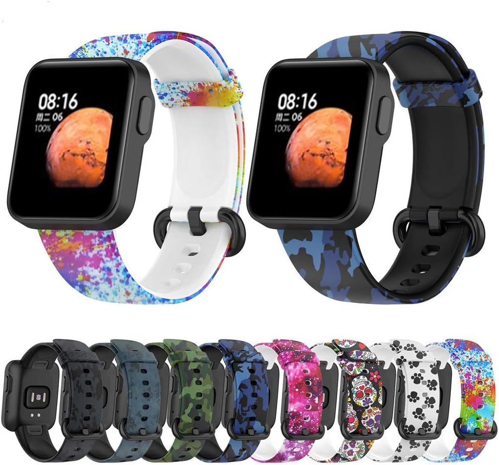 chengzui for Mi Watch Lite Band Silicone Strap -Xiaomi Redmi Wristband Sport Smart Wrist Bracelet Replacement Straps Quick Release : Electronics