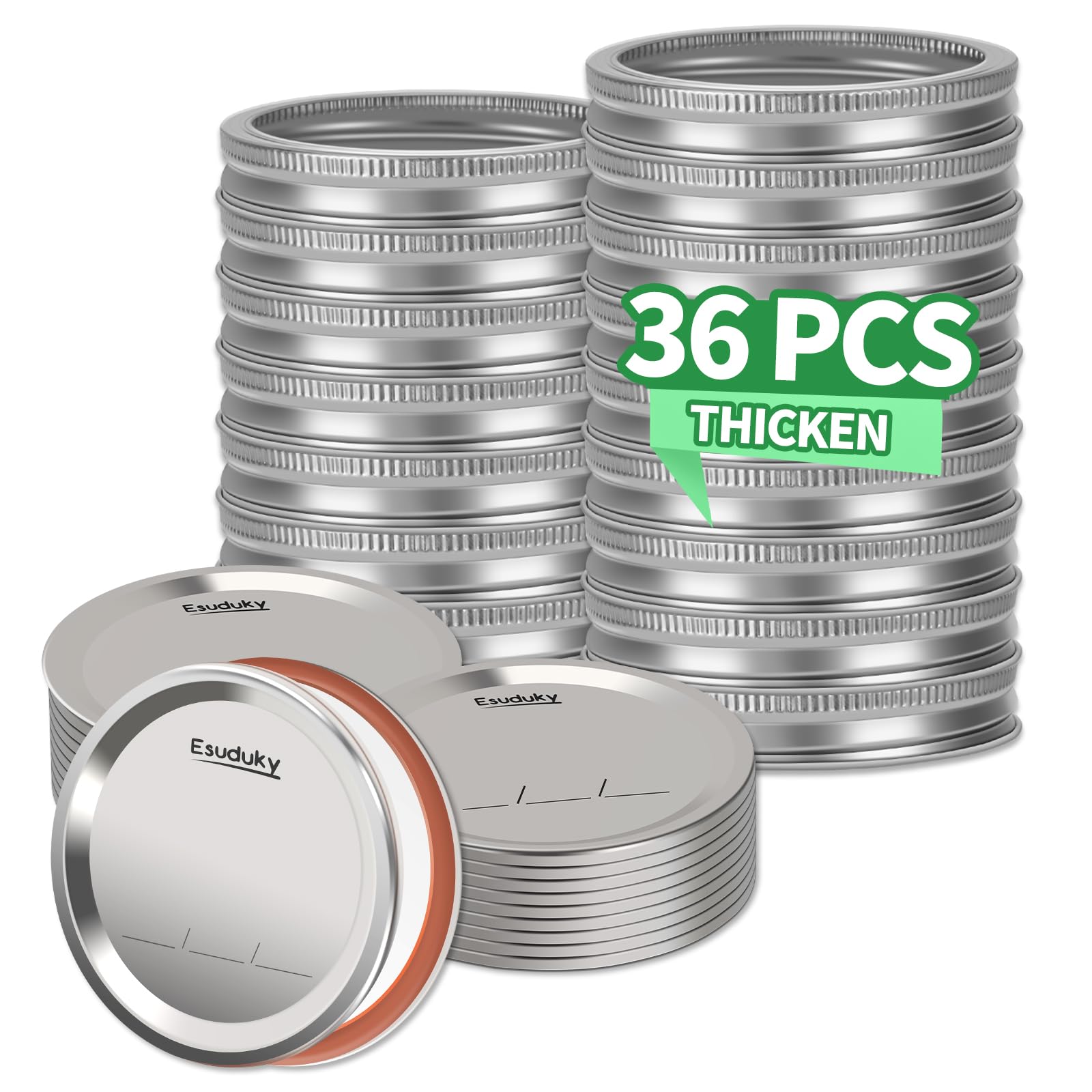 Esuduky 36Pcs Mason Jar Lids - cookware | Mubboo
