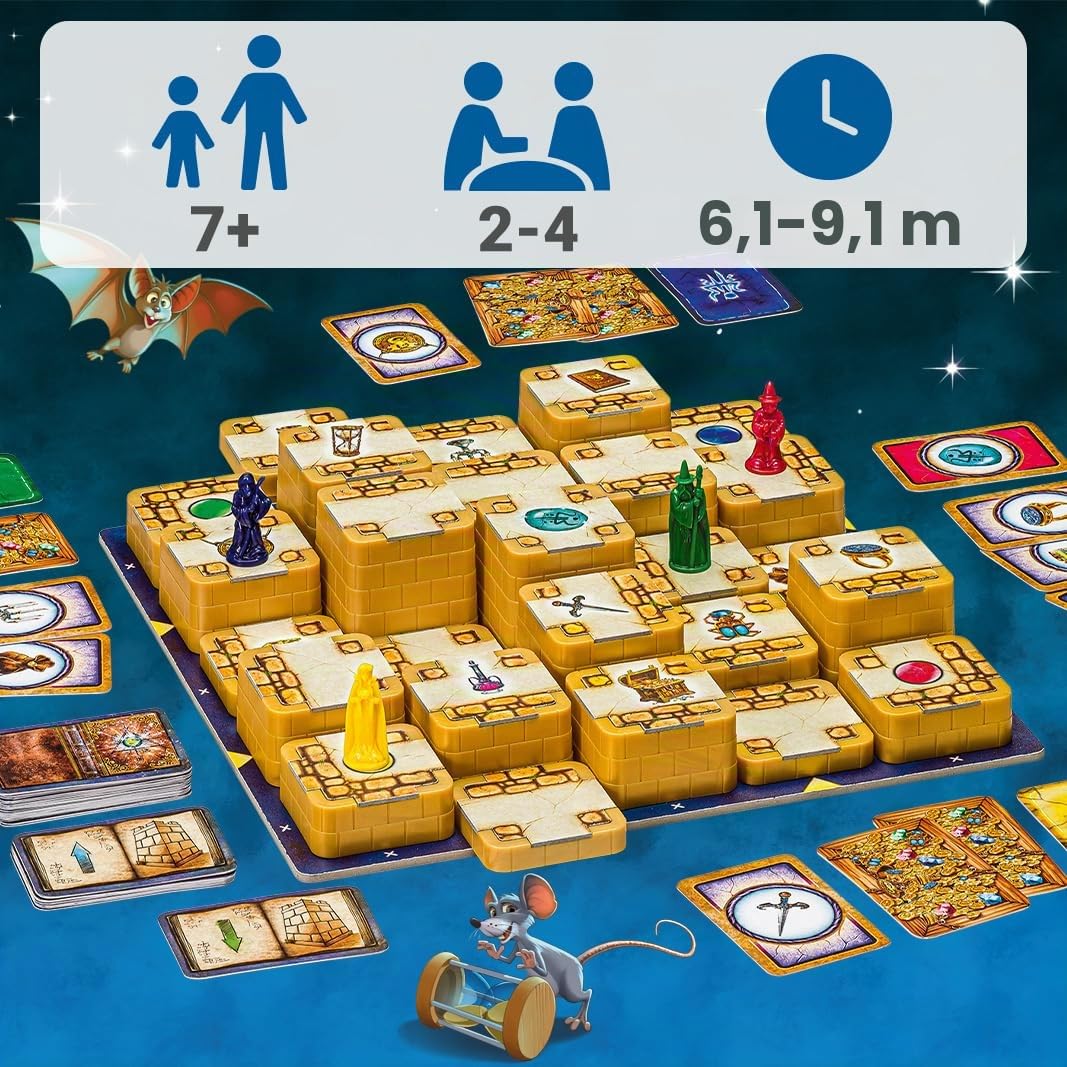 Ravensburger - Le Grand Classique des Jeux de société - Labyrinthe - Labyrinthe 3D - Famille et Enfants - De 2 à 4 Joueurs à partir de 7 Ans - Mixte - 26113 - (Multilingue – Français Inclus)