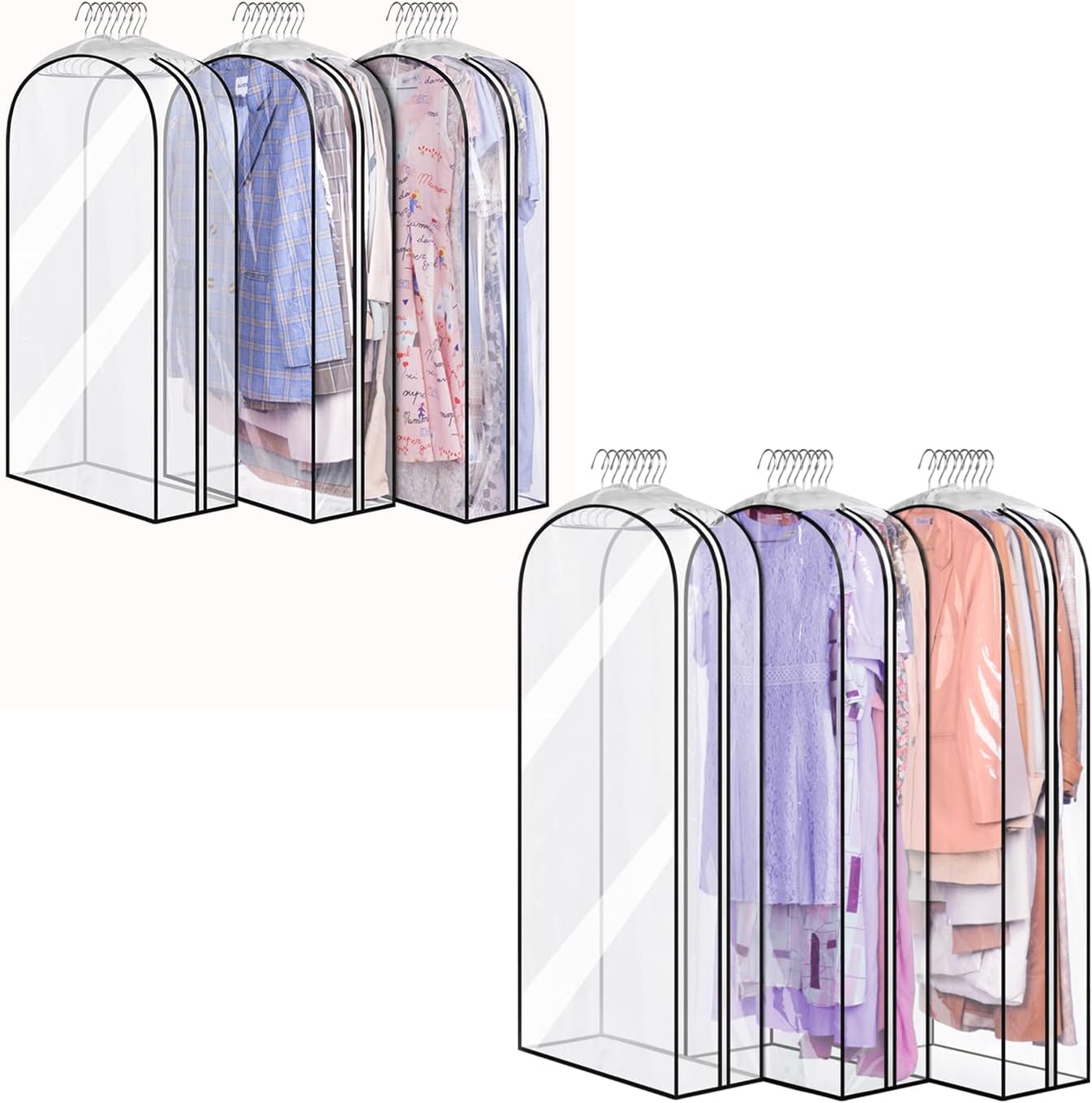 MISSLO 40" + 50" All Clear Garment Bags