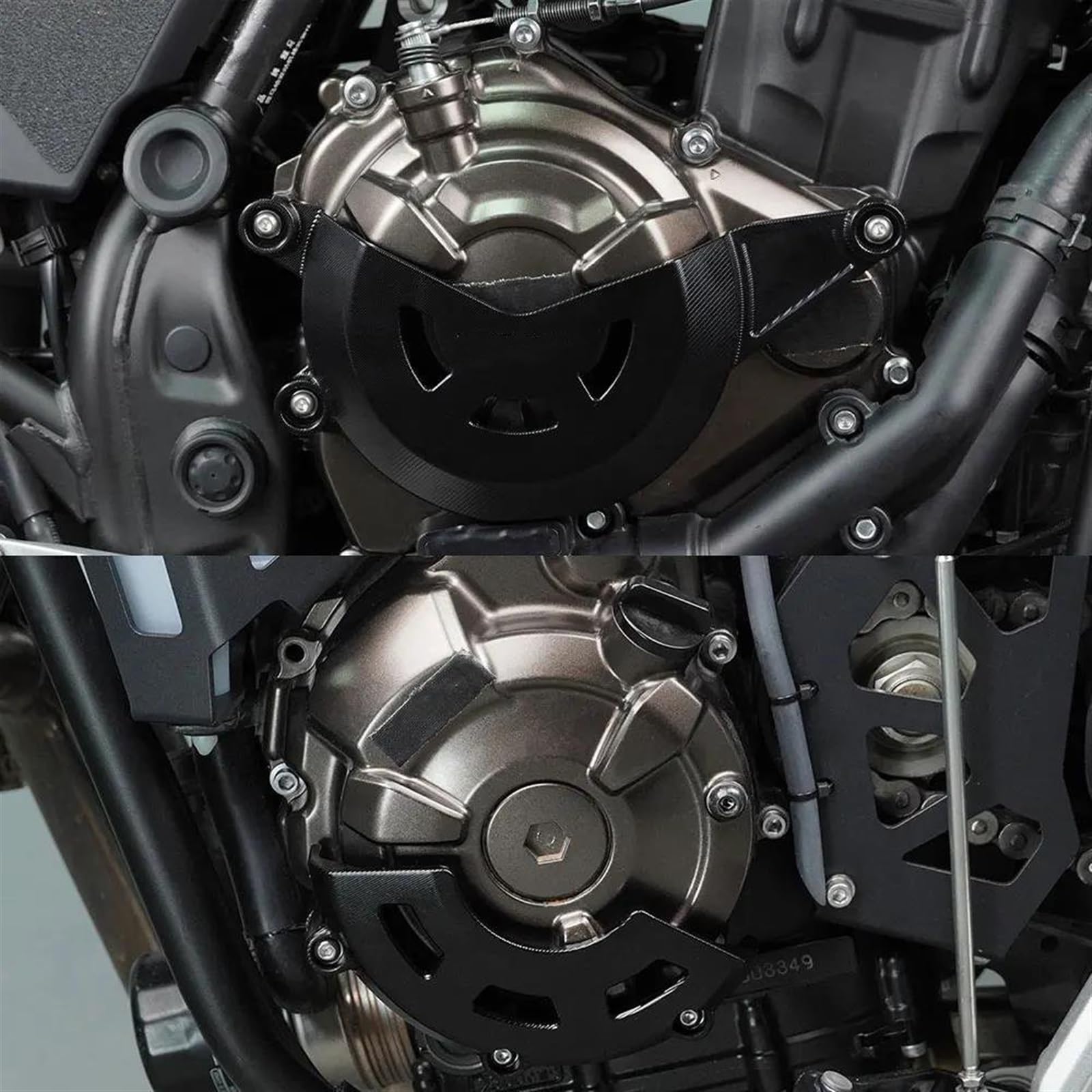Funda Protectora para Motocicleta para Yamaha FZ-07 FZ 07 FZ07 2015 2016 2017 Protección del Cárter del Estator del Motor Tapa del cárter de la Motocicleta