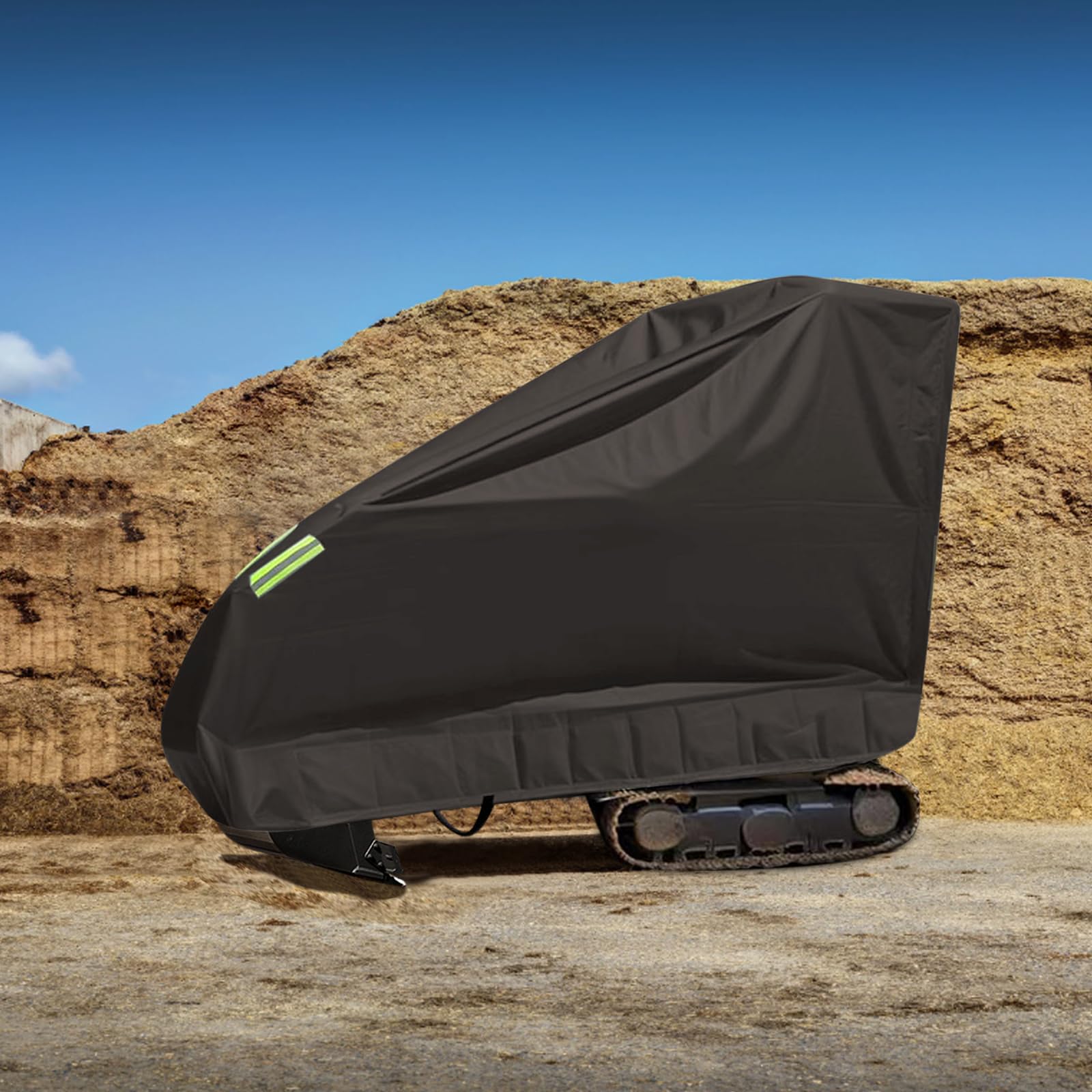 LIROPAU Cubierta para Miniexcavadora, Cubierta Protectora para excavadora, Cubierta para excavadora, Cubierta Protectora para excavadora a Prueba de Viento, Nieve, Lluvia, Polvo, Helada, protección UV