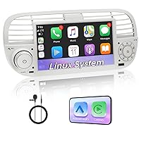 Autoradio con Sistema Linux e schermo IPS da 7 pollici, compatibile con Fiat 500 (2007)