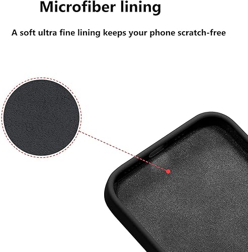 Miniatura 5 de Funda ultradelgada de gel de silicona líquida compatible con iPhone 13 mini de 5.4 pulgadas 2021 con ranuras para tarjetero, antiarañazos, a prueba