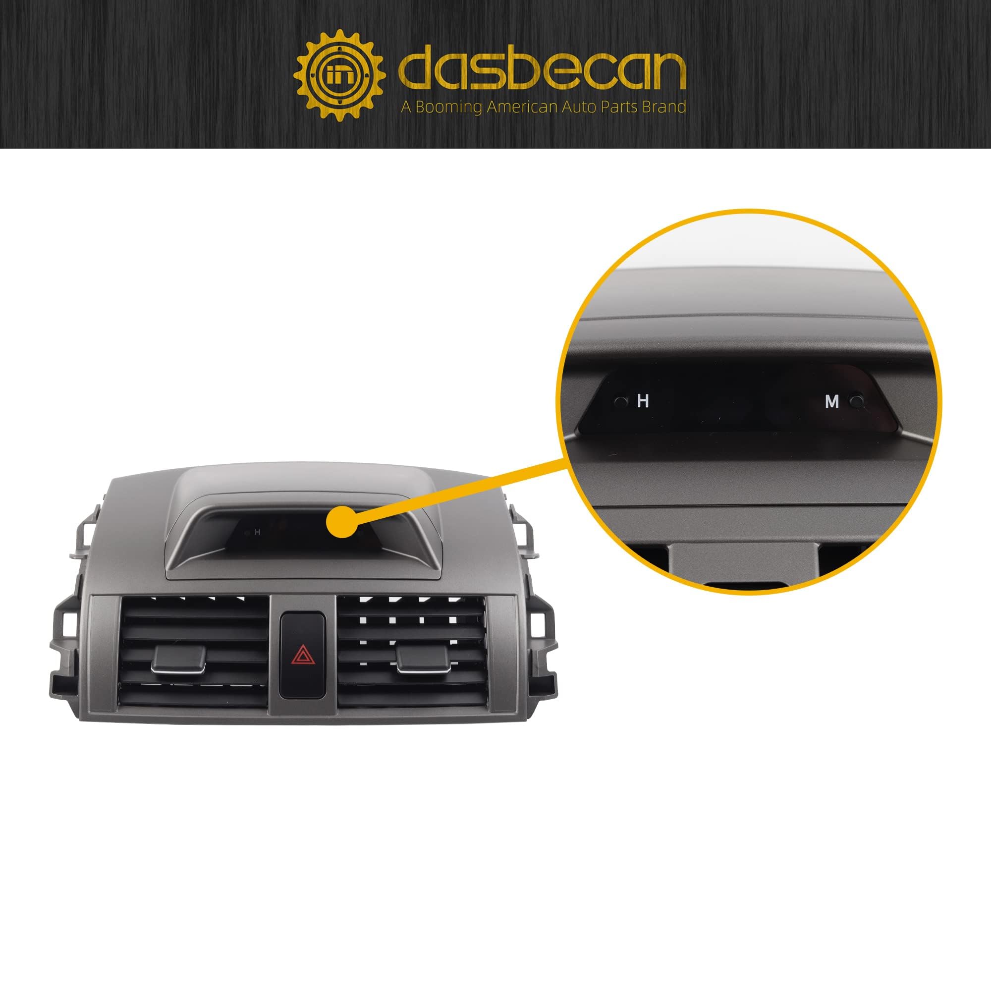 Dasbecan Center Dash A/C Outlet Air Vent Panel Dasboard with Clock